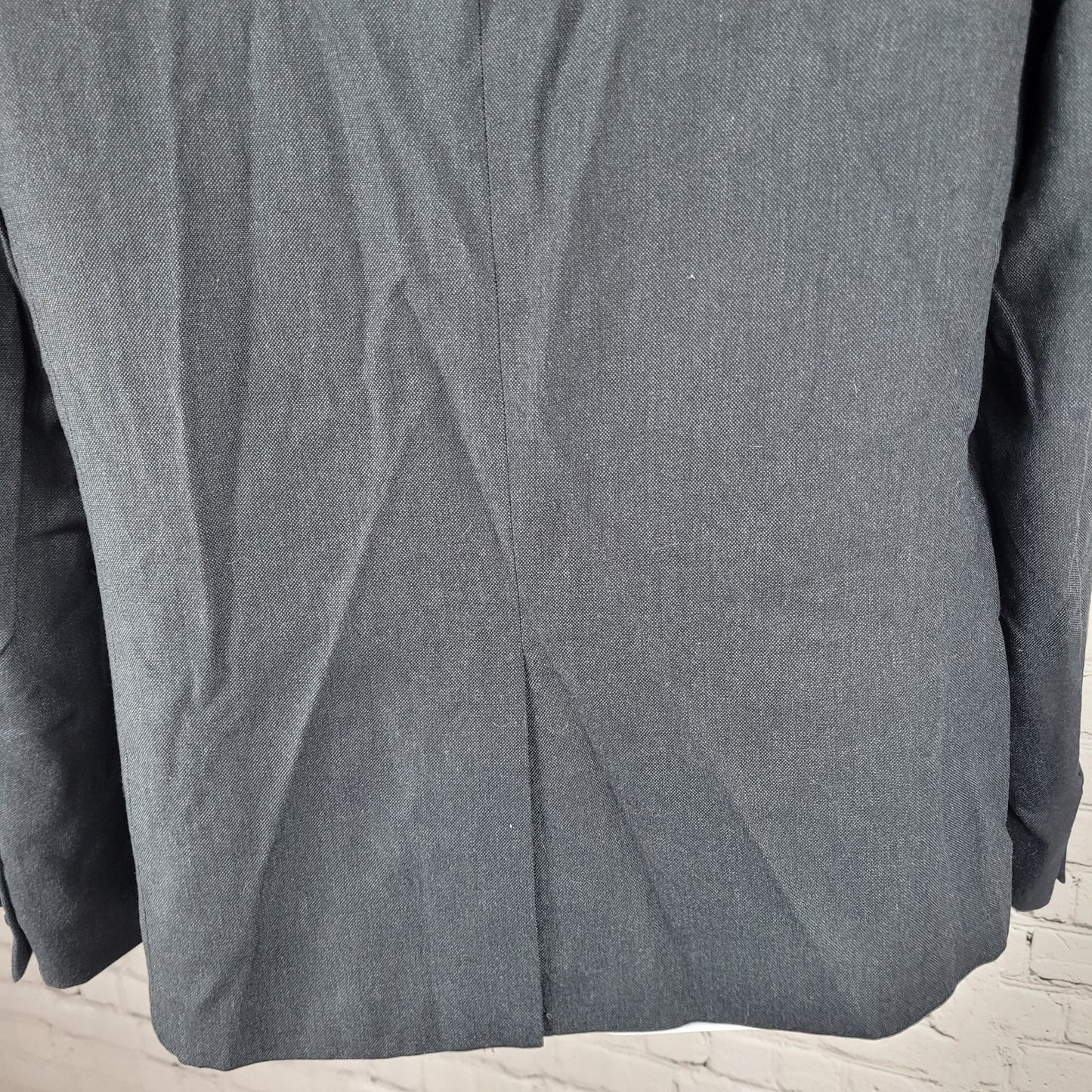 NWT EDGE WD.NY Grey Skinny Fit 2 Button Vented Notch Blazer Sport Coat Large L