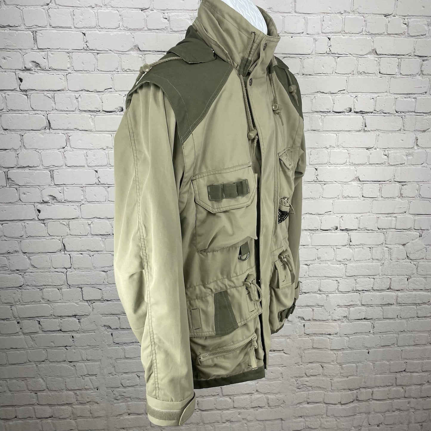 Guide Gear Khaki Green Removable Lining Hood Cargo Pockets Shooting Jacket M
