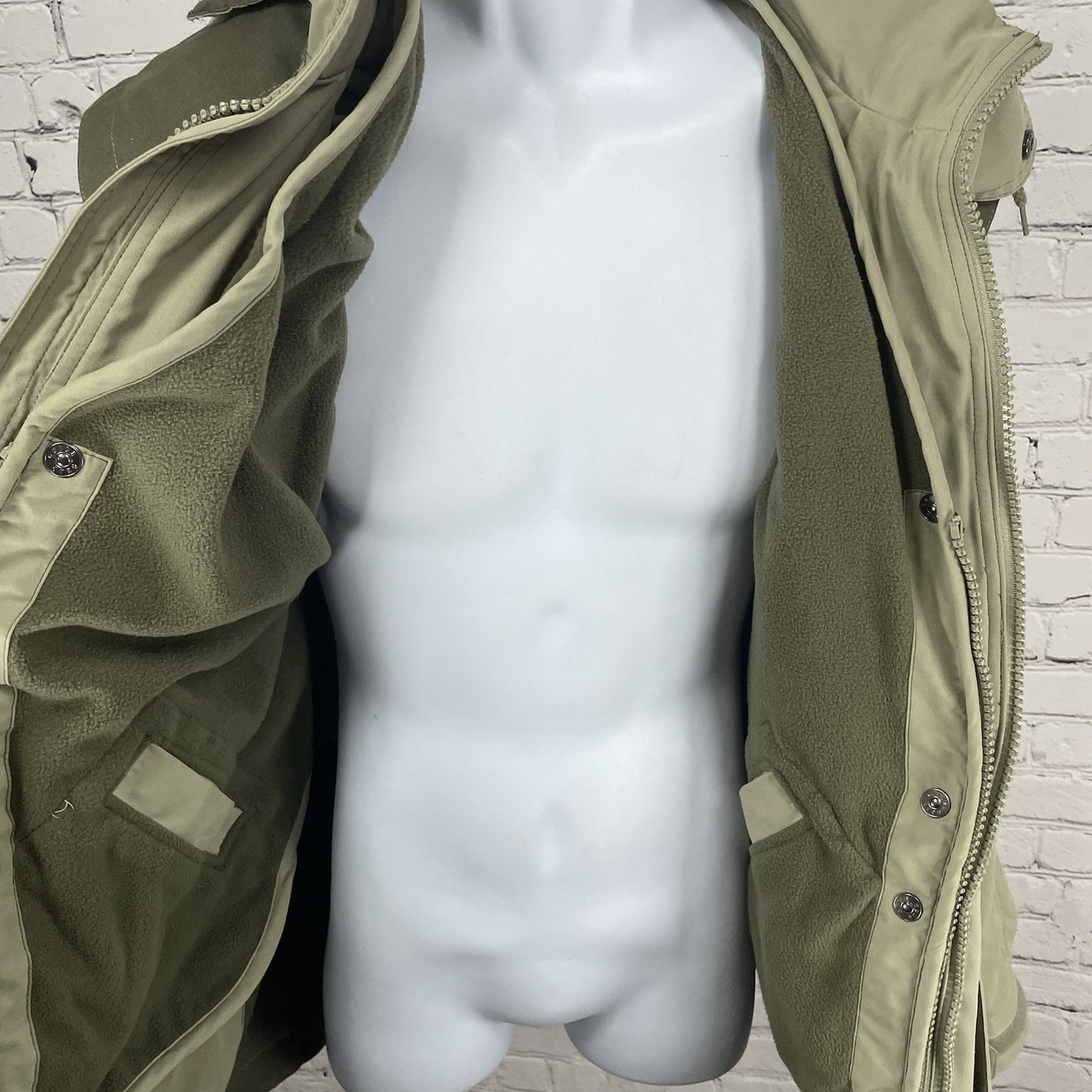 Guide Gear Khaki Green Removable Lining Hood Cargo Pockets Shooting Jacket M