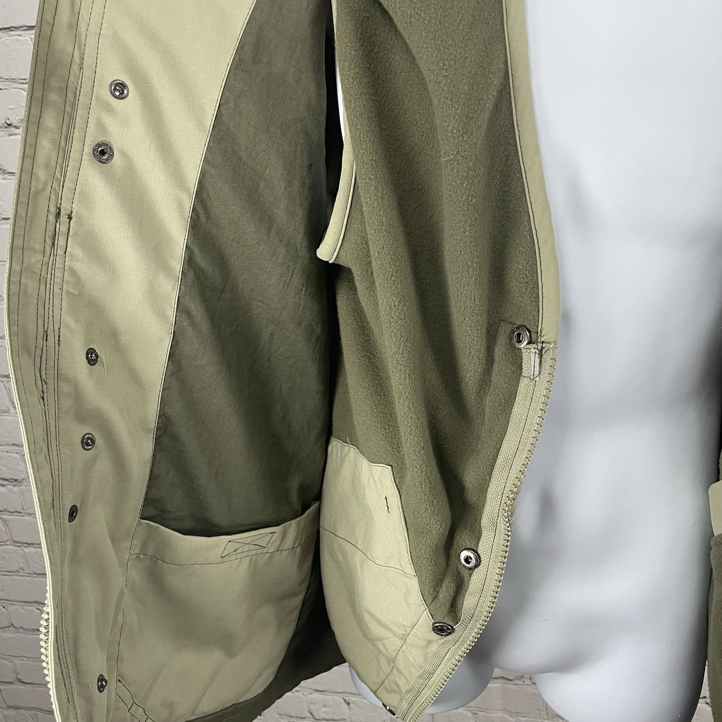 Guide Gear Khaki Green Removable Lining Hood Cargo Pockets Shooting Jacket M