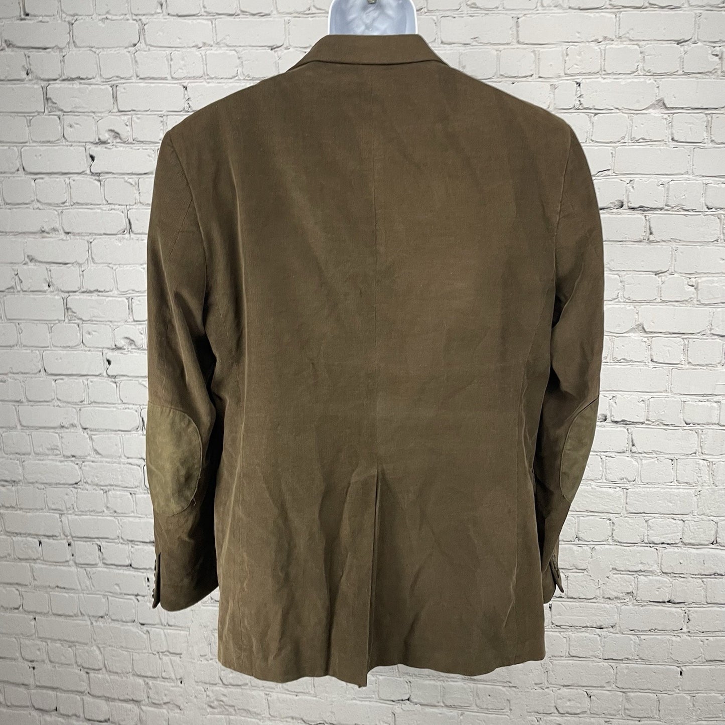 Stafford Brown Corduroy Classic Fit 2 Button Vented Blazer Sport Coat Size 42L