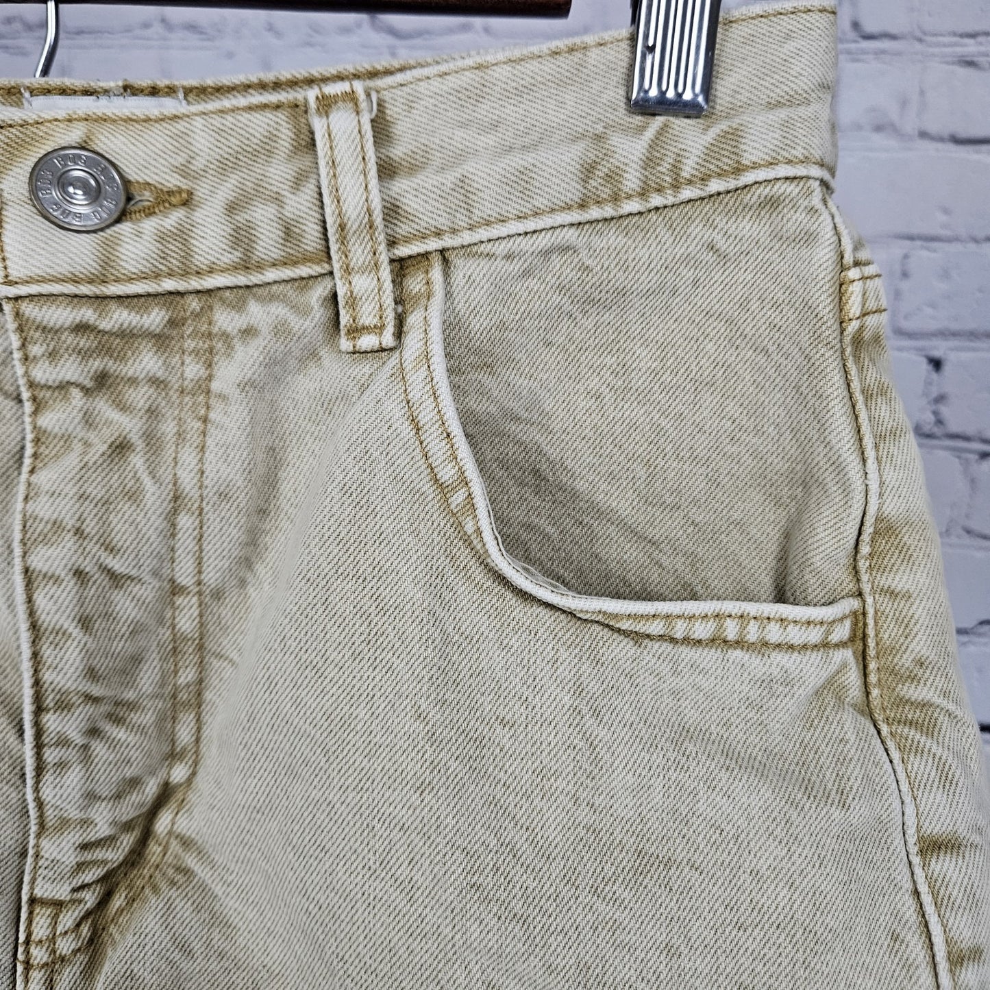 BDG Urban Outfitters Tan 100% Organic Cotton Denim Mom Jean Shorts 27 (26x2.5)