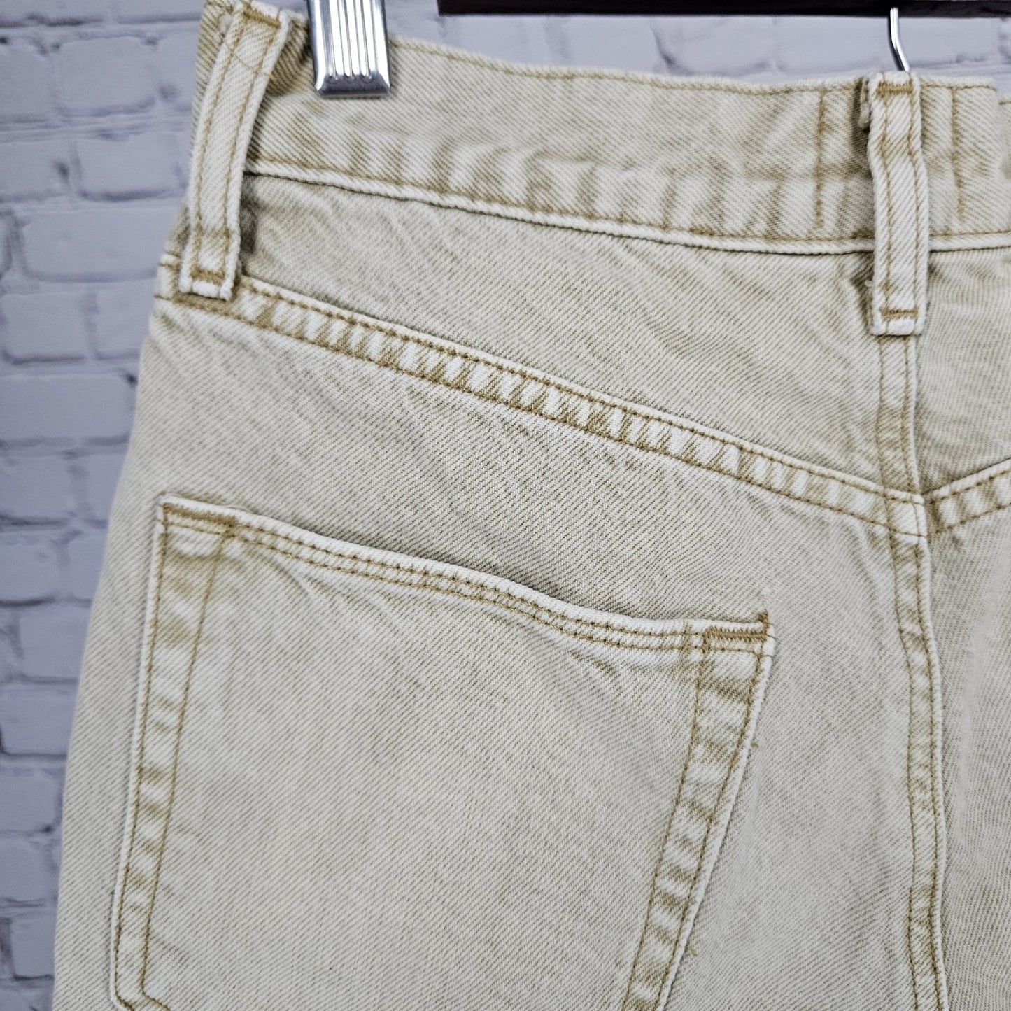 BDG Urban Outfitters Tan 100% Organic Cotton Denim Mom Jean Shorts 27 (26x2.5)