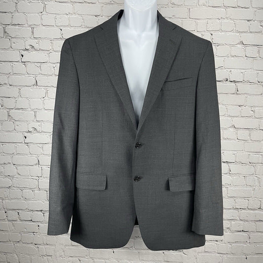 Hart Schaffner Marx Grey Smart Suit 2 Button Blazer Sports Coat Size 40L
