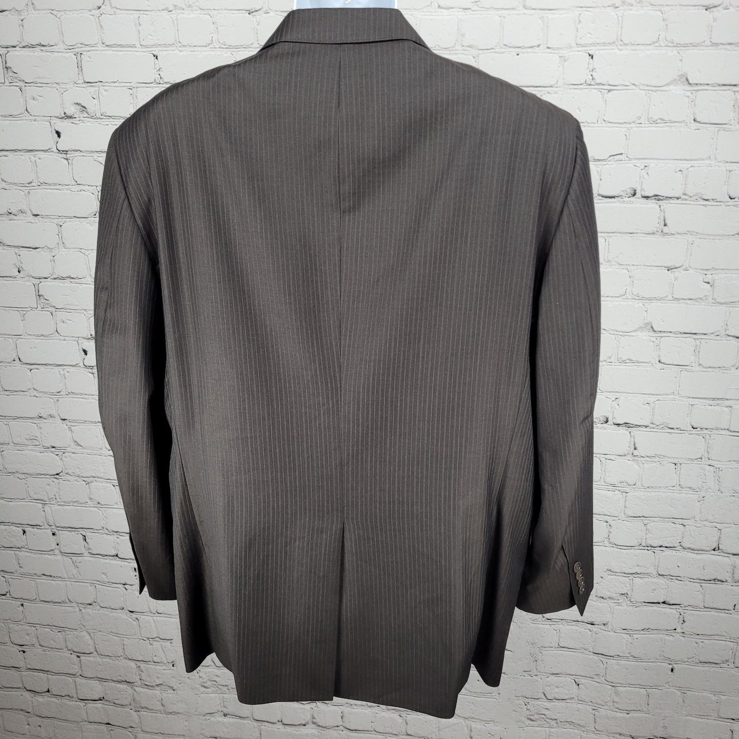 Jos A Bank Brown 100% Wool Gordon Signature Gold Notch Blazer Sport Coat 46R