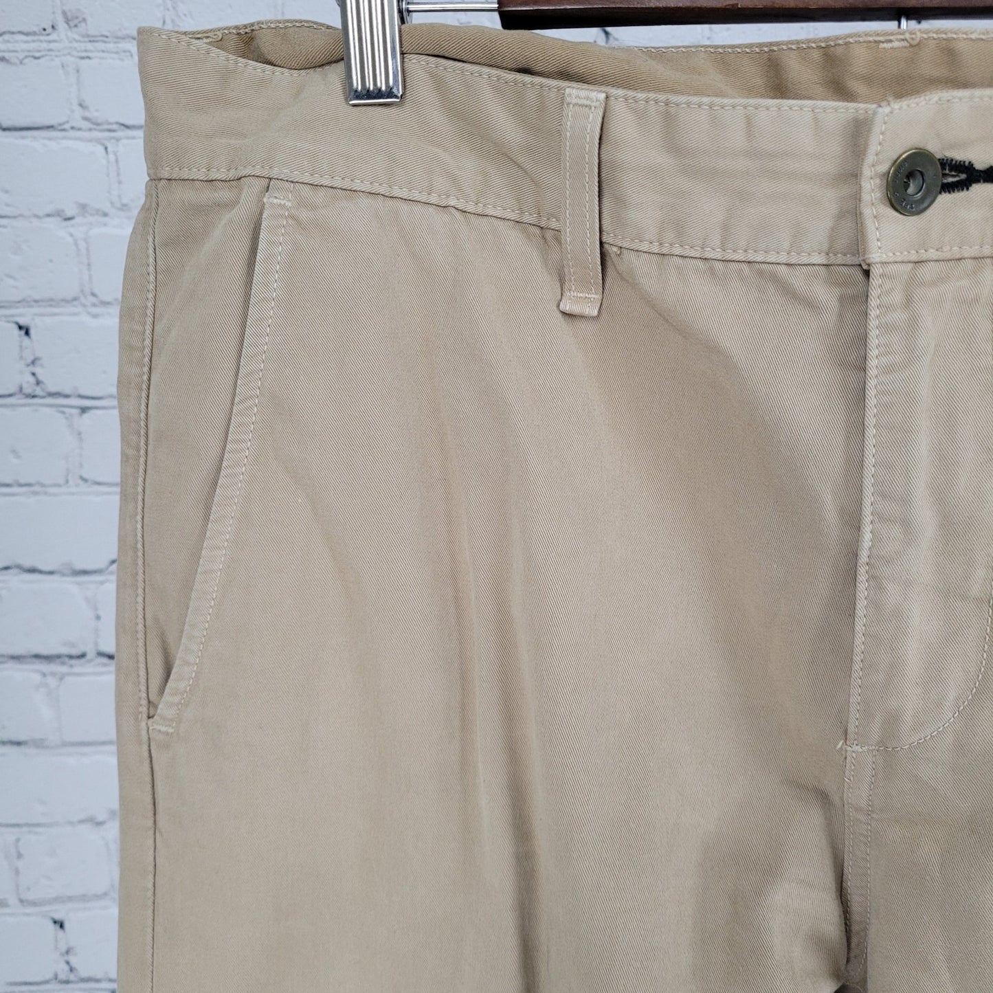 Rag & Bone Standard Issue Khaki 100% Cotton Chino Pants USA Made Size 36 (36x34)
