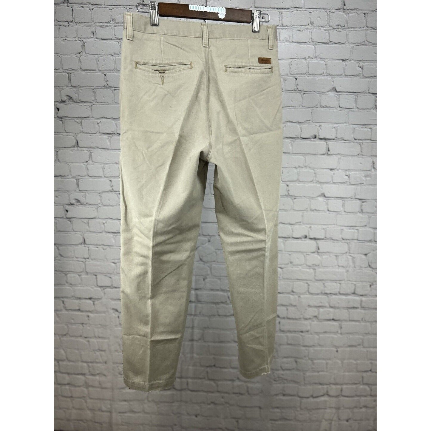 Wrangler Riata Light Tan Straight Leg 100% Cotton Khaki Pants Size 31x30- 95KH
