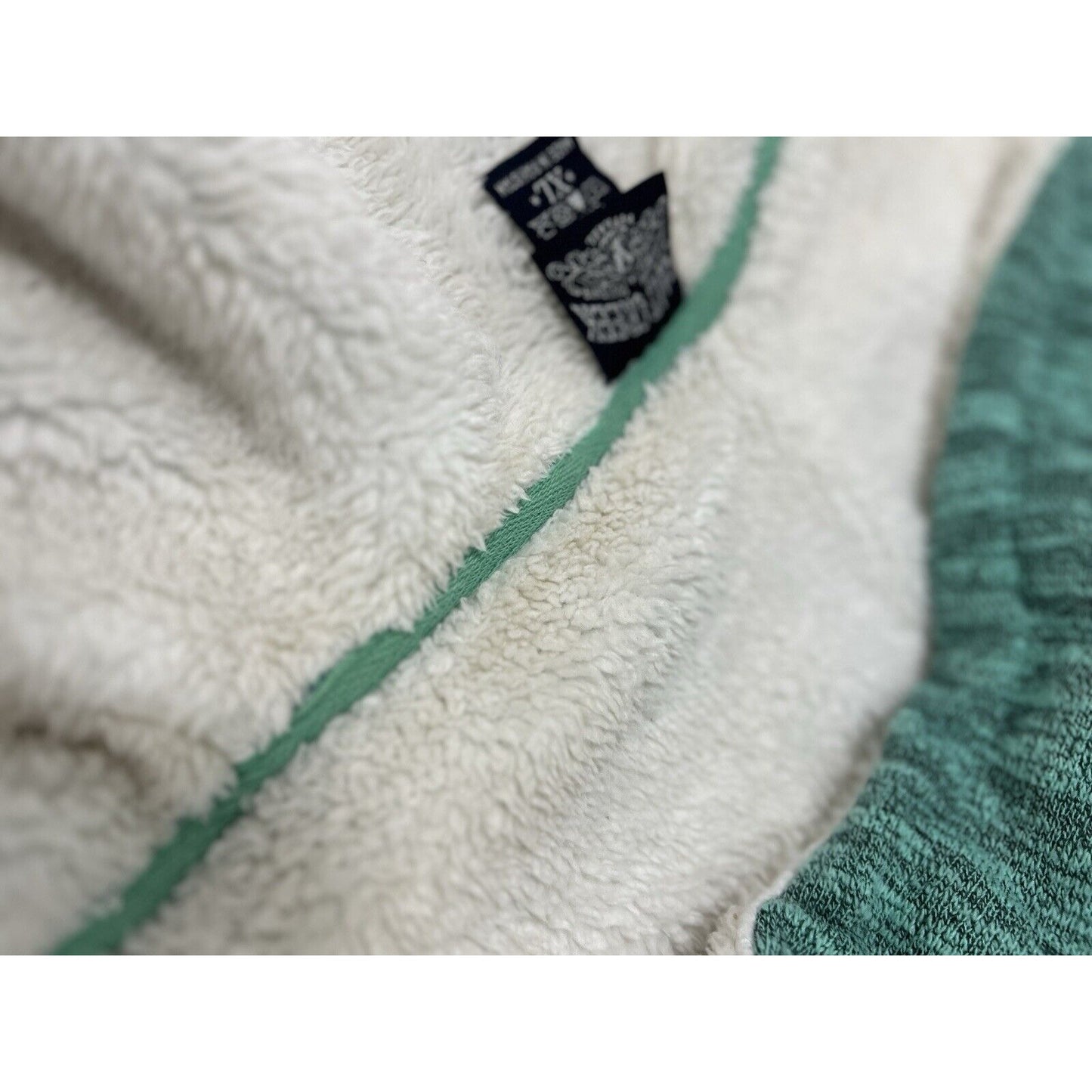 Salt Creek Green Long Sleeve Sherpa Lined Hooded Zip Up Jacket Coat Size XL