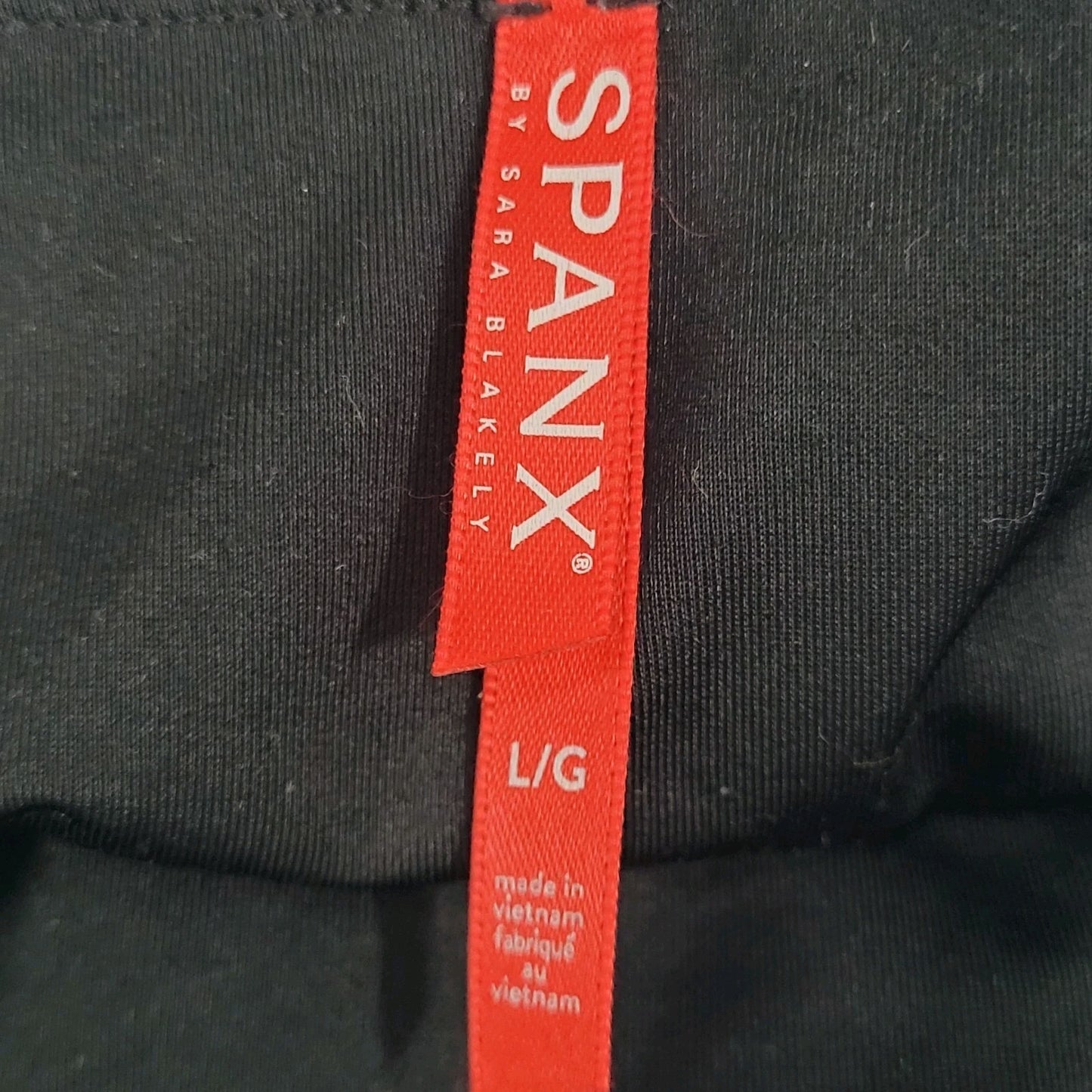 Spanx Black Faux Leather Shiny Mid Rise Ankle Leggings Pants Large L (28x28)