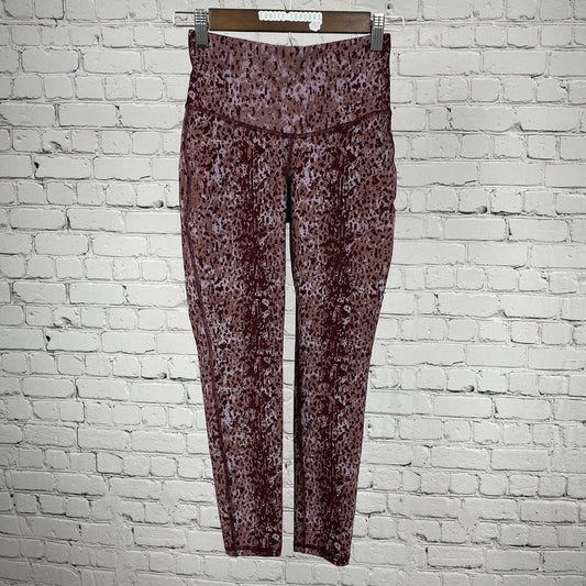 MICHI Print Athleisure Mid Rise Yoga Workout Ankle Stretch Leggings Size XS