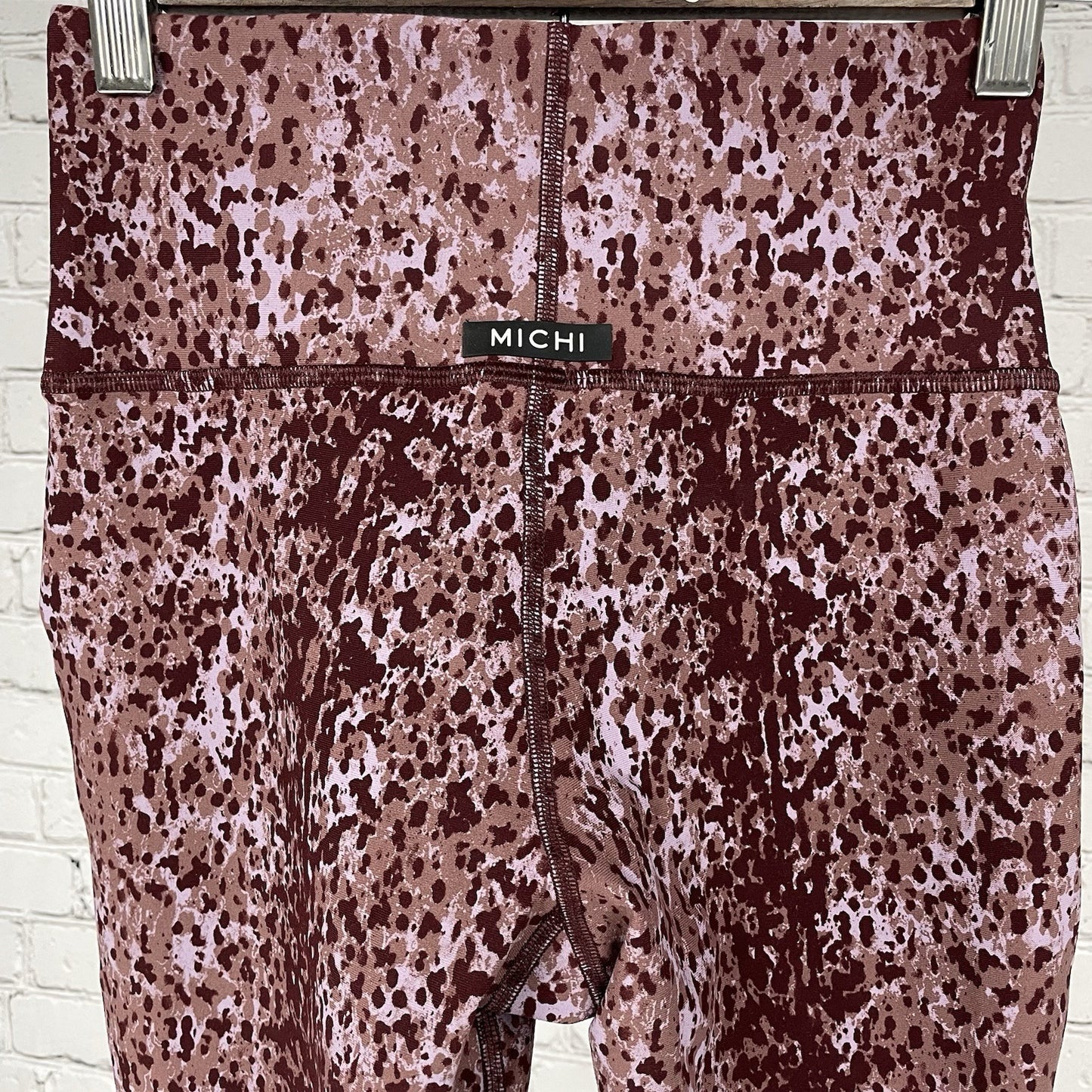 MICHI Print Athleisure Mid Rise Yoga Workout Ankle Stretch Leggings Size XS