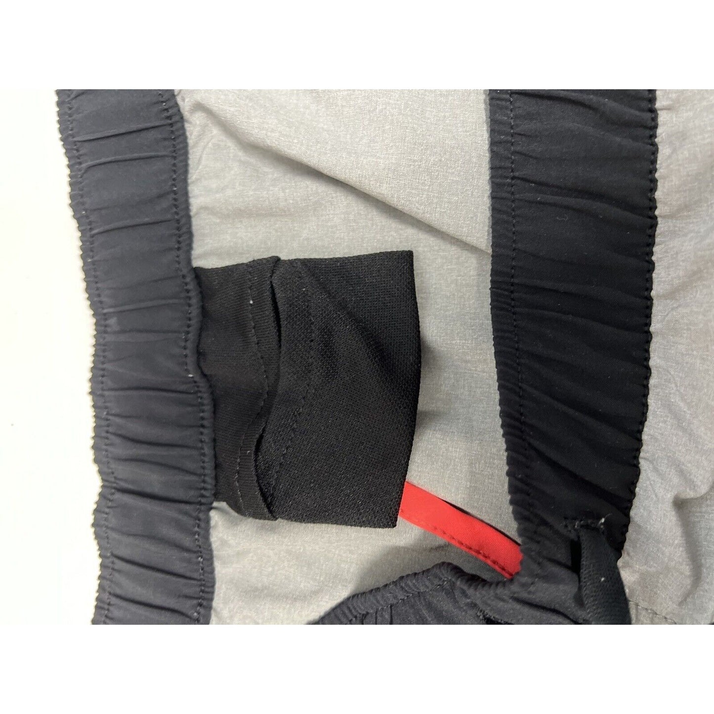 Roxy Grey Black Neon Trim Active Running Short Drawstring Elastic Waist Pocket L