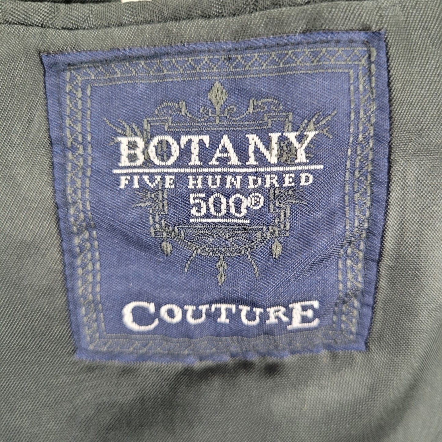 Botany 500 Couture Grey Pinstriped Full 2 Piece Suit USA Jacket 42L Pants 33x32