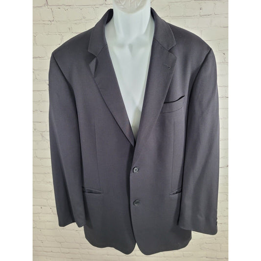 Hugo Boss Dark Blue100% Virgin Wool Super 100 Gailei Sigma US Blazer 42L