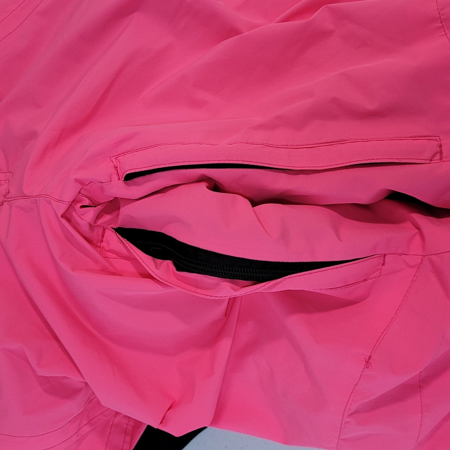 Mutu Snow Neon Pink Belted Adjustable Snow Ski Pants Bib Youth Size Medium M