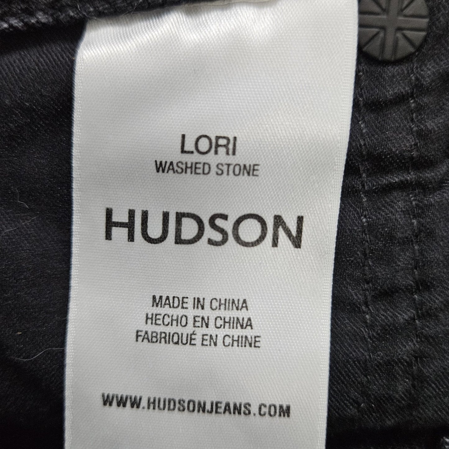 Hudson Washed Stone Grey Lori Distressed Denim Hi-Rise Jean Shorts 27 (27x2.5)