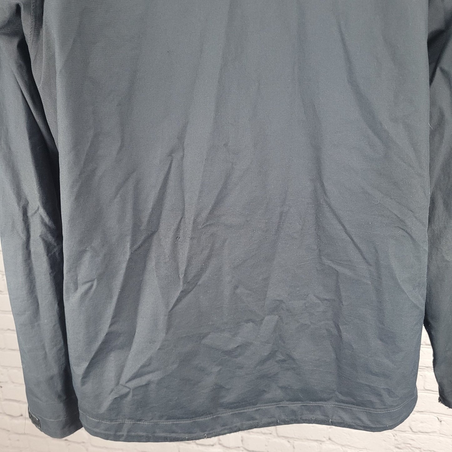 The North Face Black Lightweight Hooded Double Zip Jacket Medium M *no liner