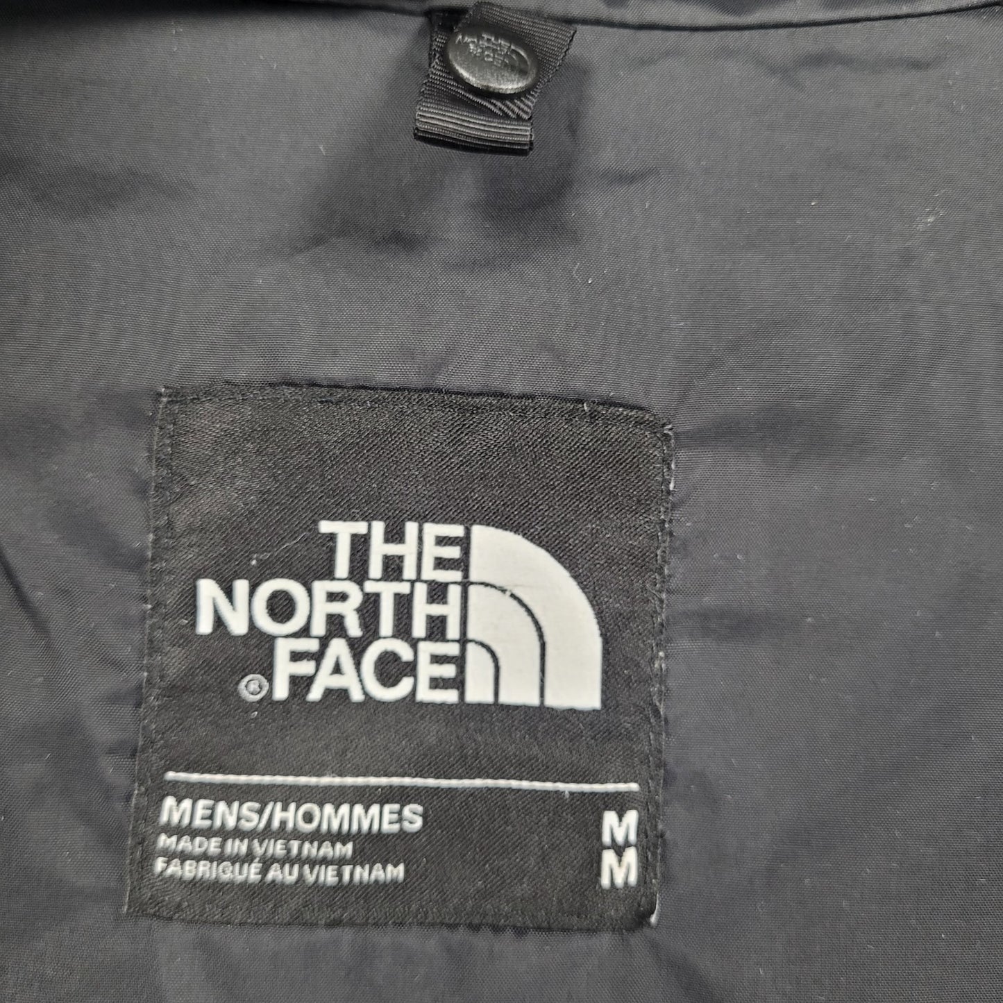 The North Face Black Lightweight Hooded Double Zip Jacket Medium M *no liner