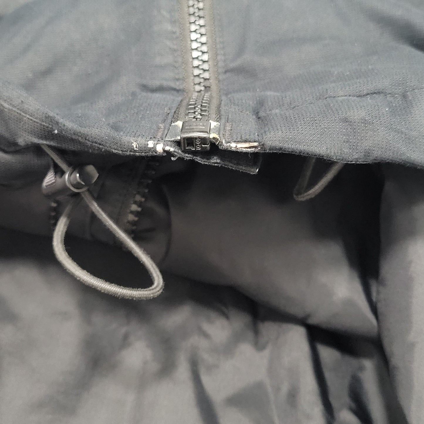 The North Face Black Lightweight Hooded Double Zip Jacket Medium M *no liner