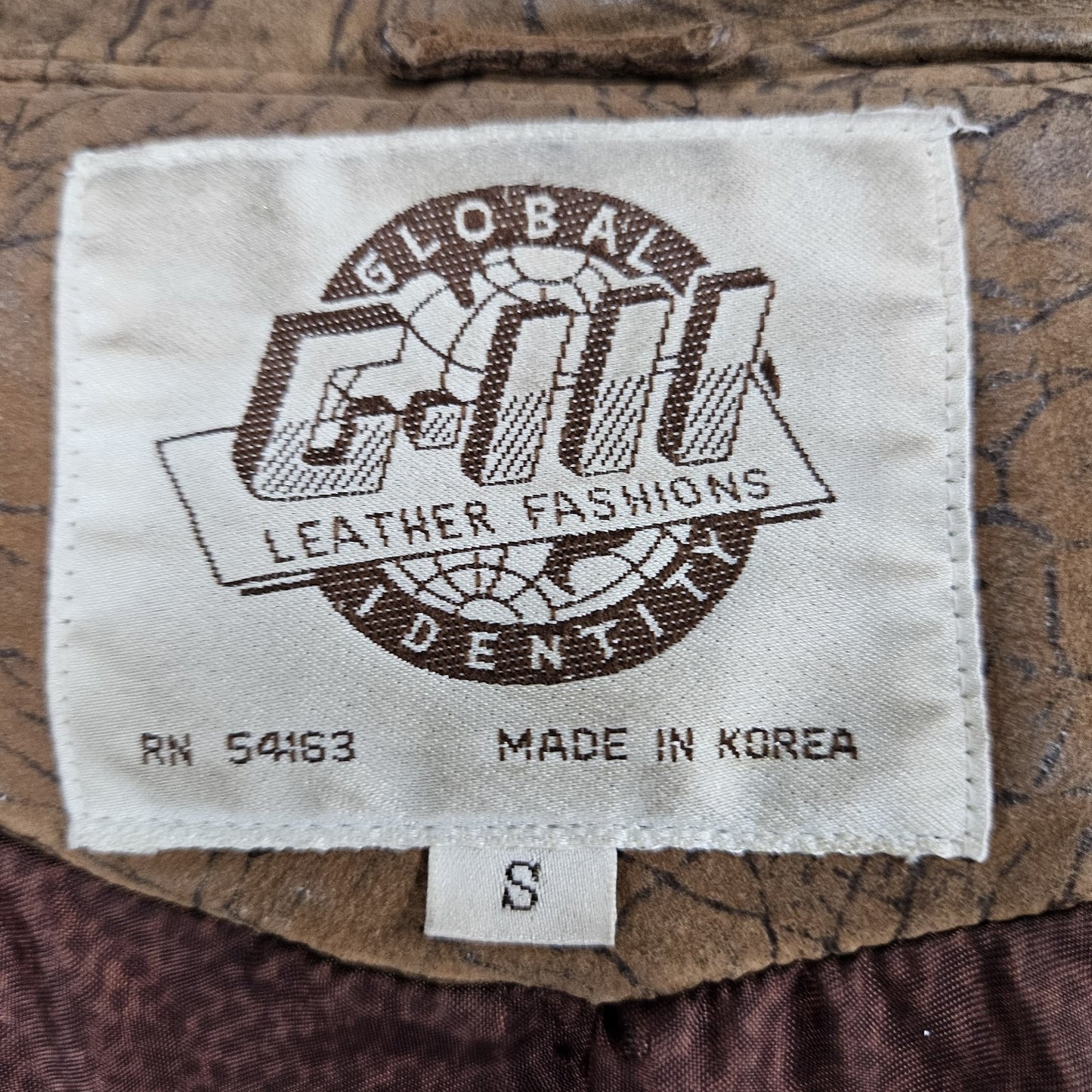 Global Identity G-III Brown Genuine Leather Dolman Sleeve Relaxed Jacket Small S