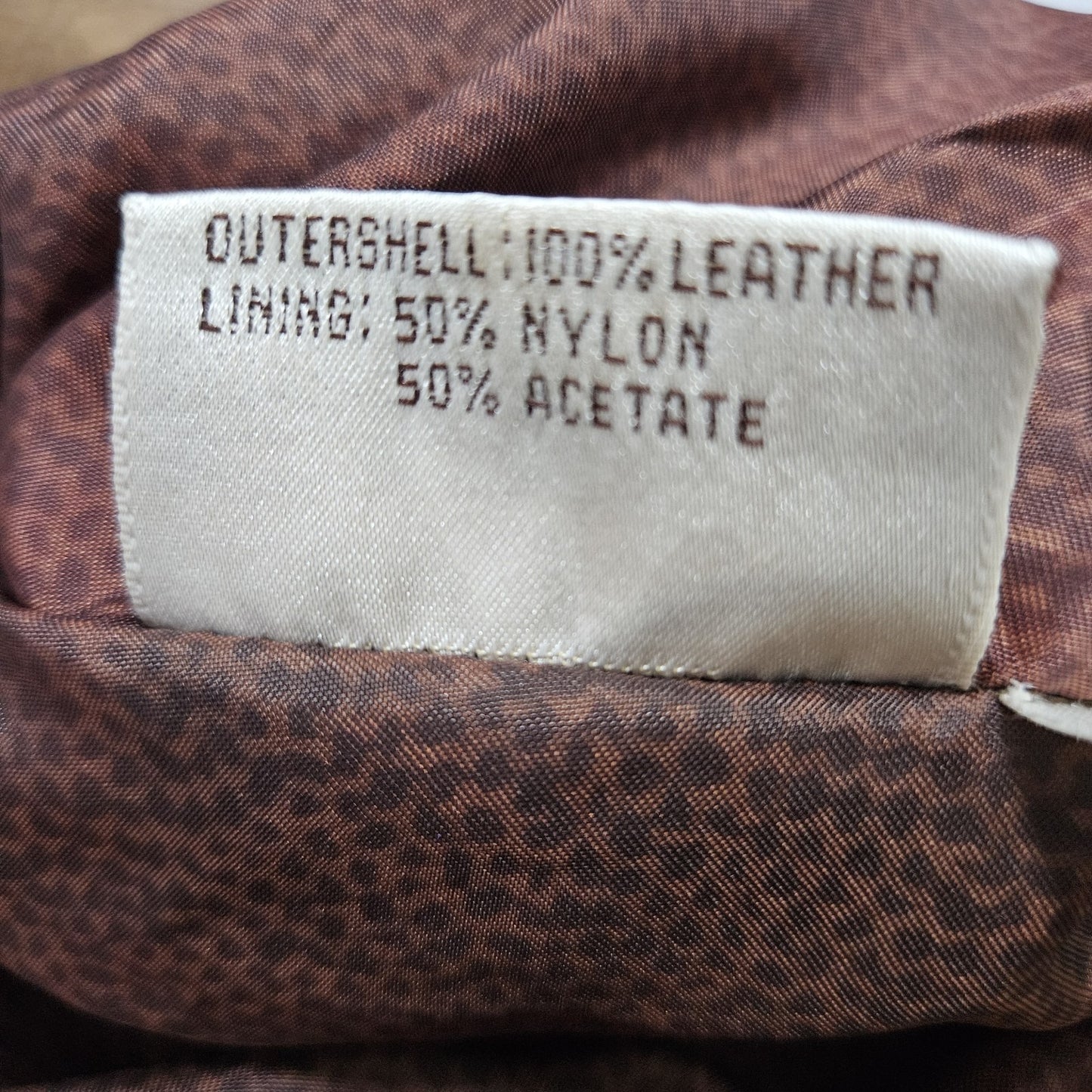 Global Identity G-III Brown Genuine Leather Dolman Sleeve Relaxed Jacket Small S