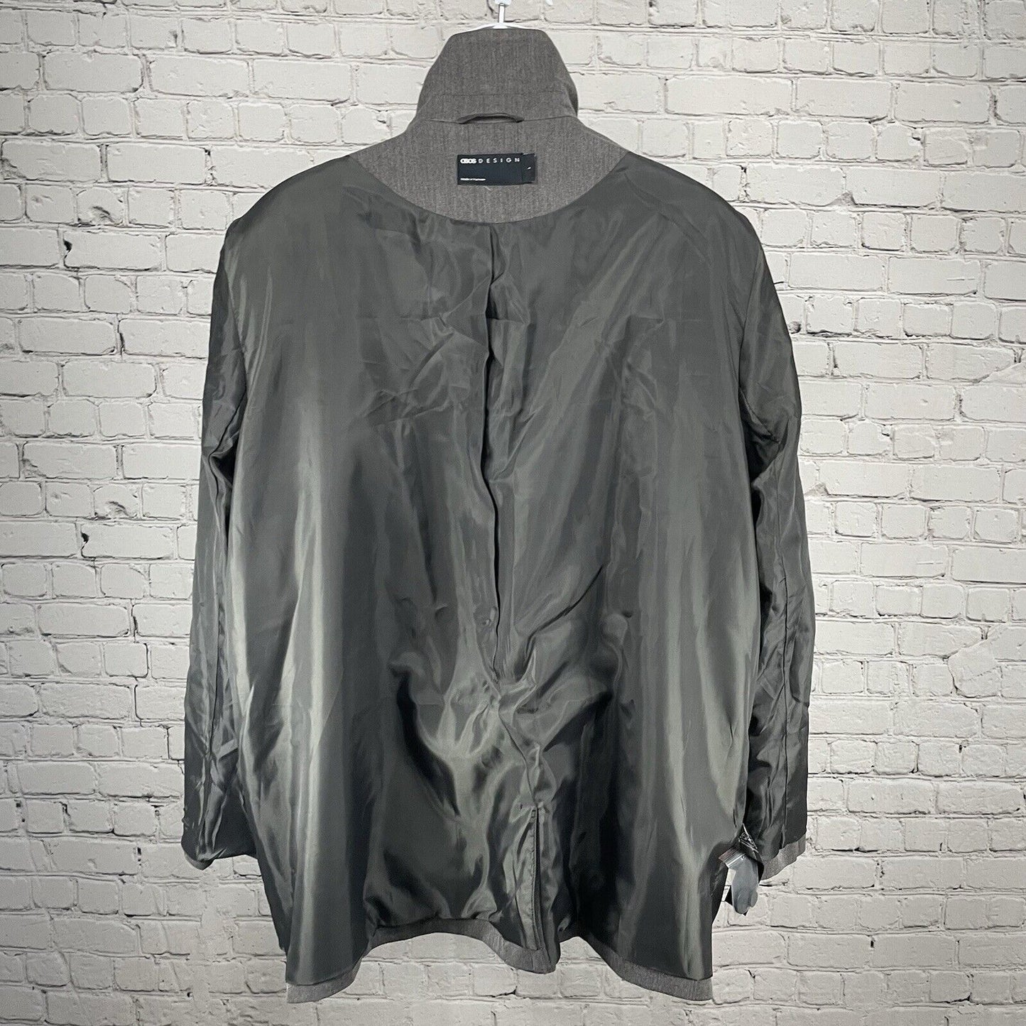 NWOT ASOS Design Grey Lightweight Easy Care Sports Coat Blazer Size Large L