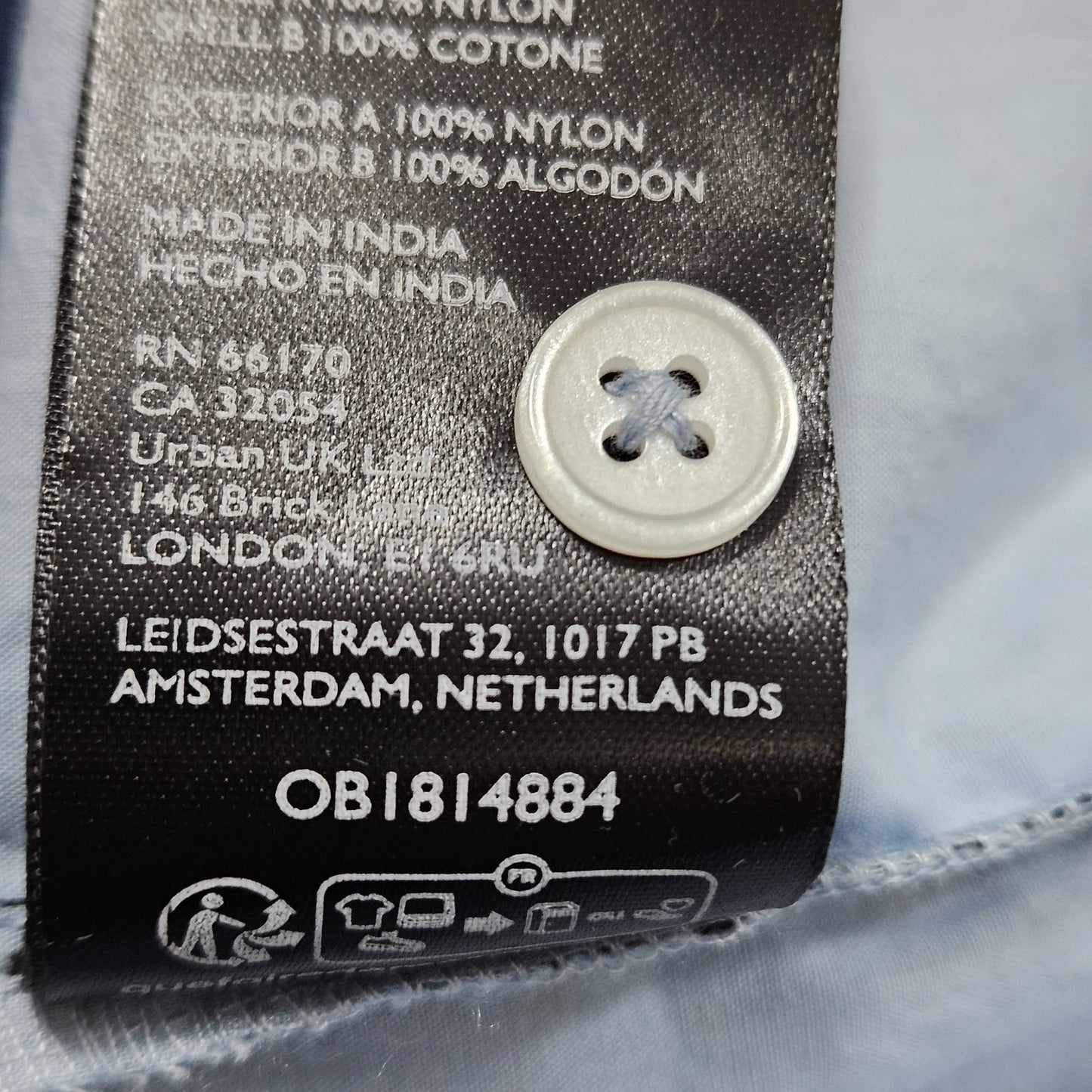 NWT Maeve Anthropologie Blue Mesh Overlay Button Up Long Sleeve Shirt Small S