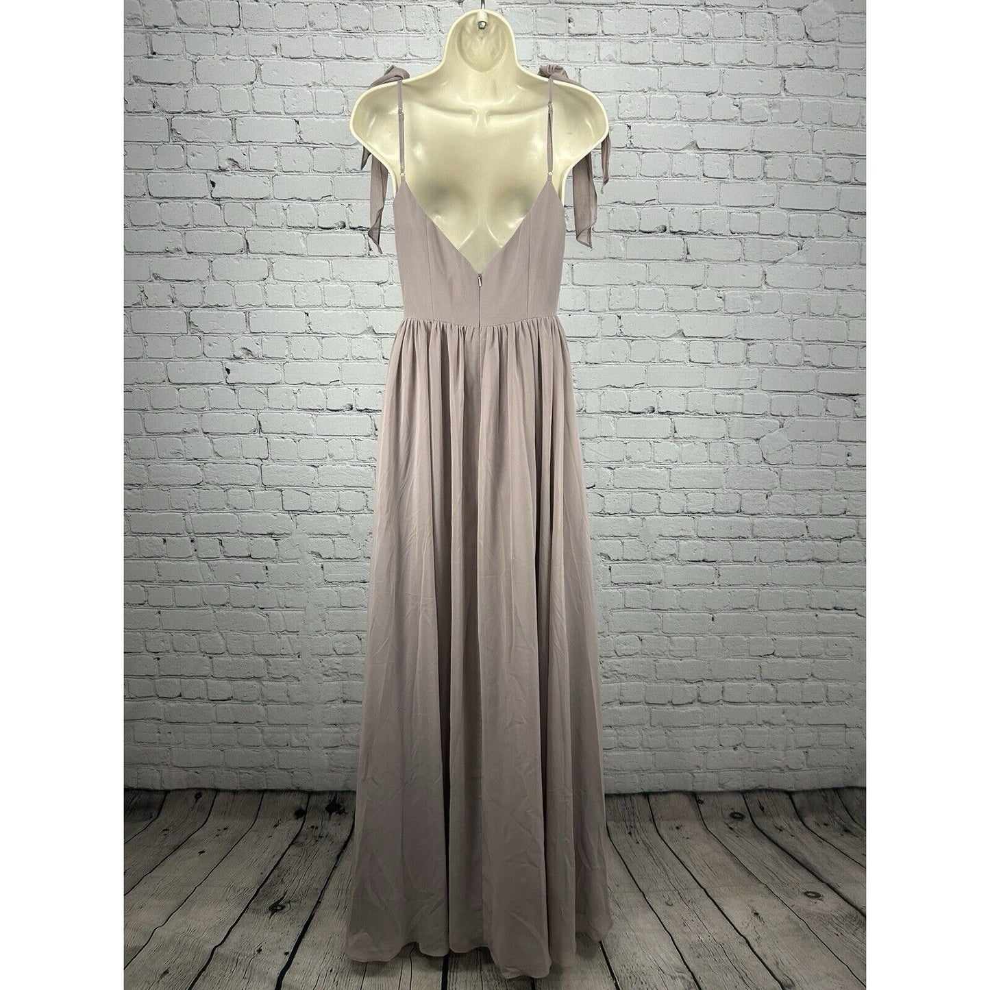 Revelry Light Purple Tied Shoulder Strap Sweetheart Gown Dress Bridesmaid Size 6