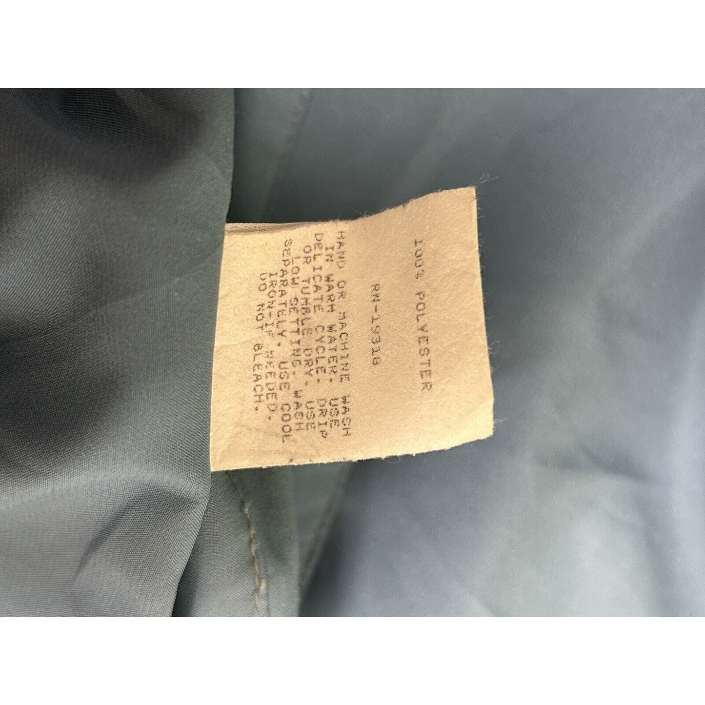 VTG Graff Californiawear Blue Fly Front Long Sleeve Button Down Blouse Size 12
