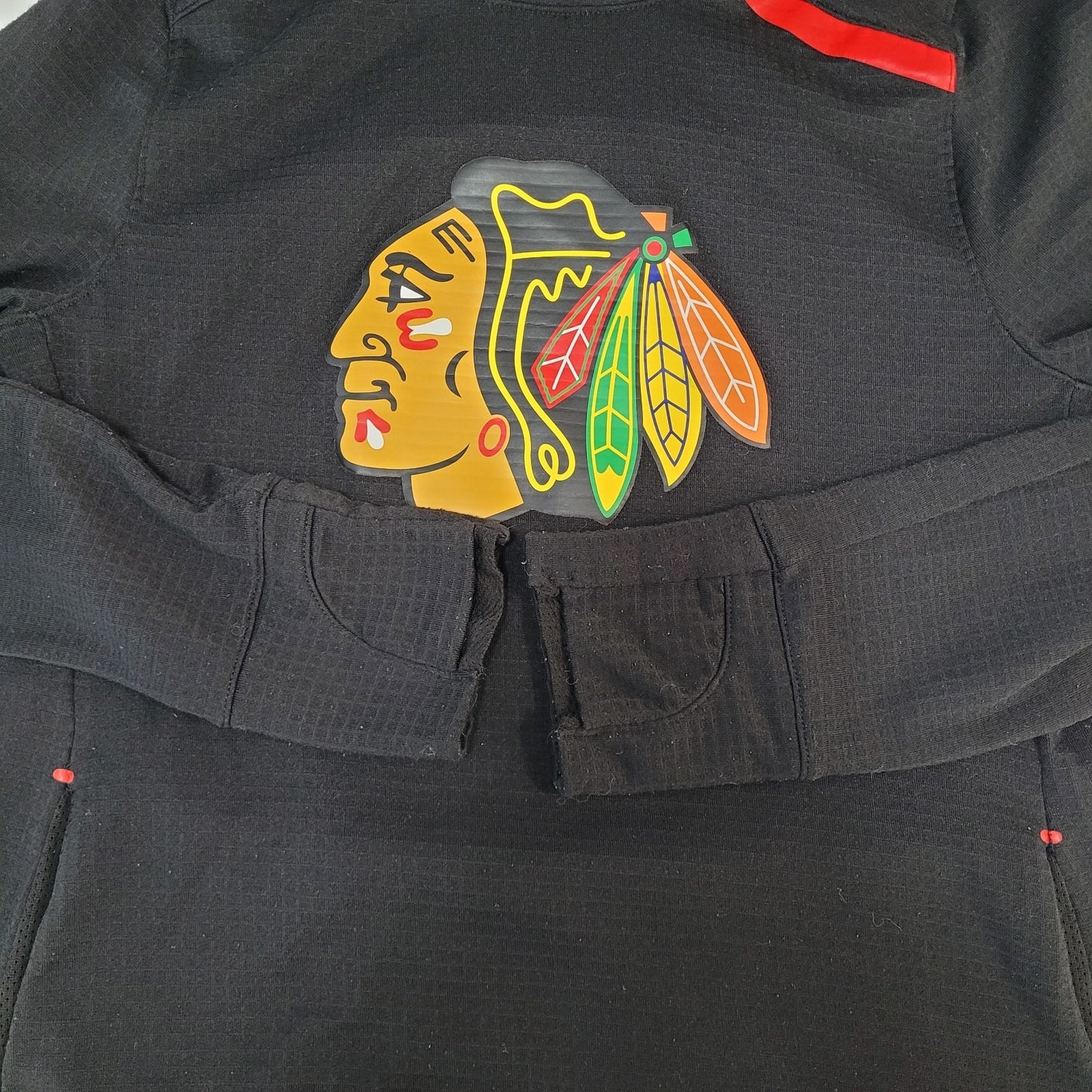 Fanatics Authentic Pro NHL Blackhawks Chicago Lightweight Hoodie Size Small S