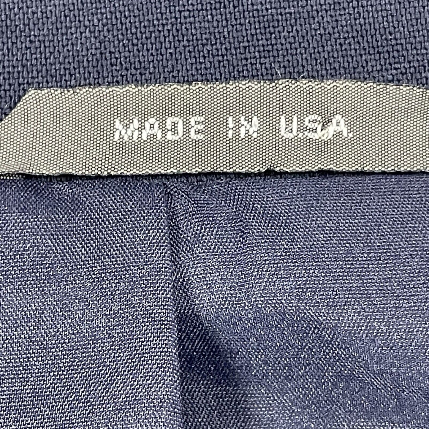Reed St James Navy Gold 2 Button Vented Easy Care Sports Coat Blazer USA Size 44