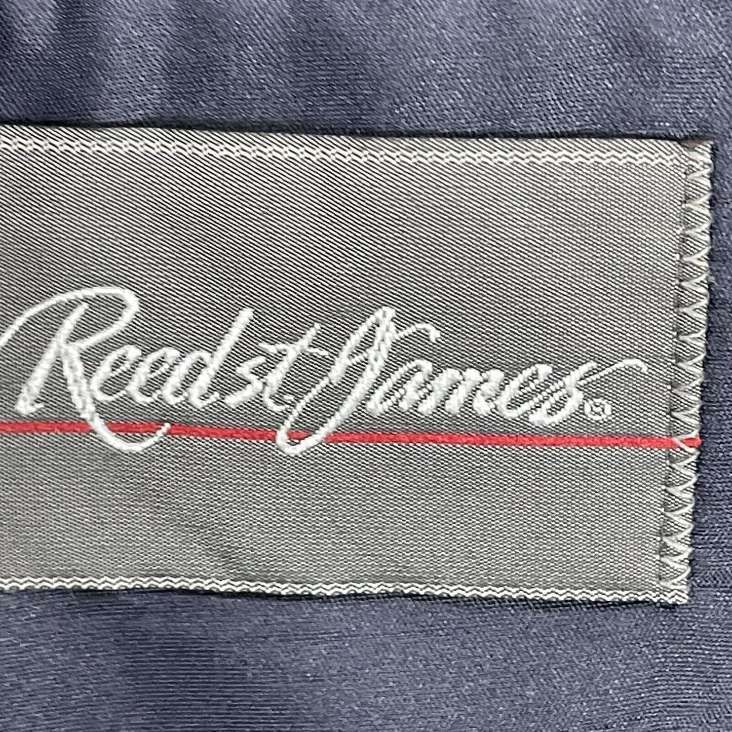 Reed St James Navy Gold 2 Button Vented Easy Care Sports Coat Blazer USA Size 44