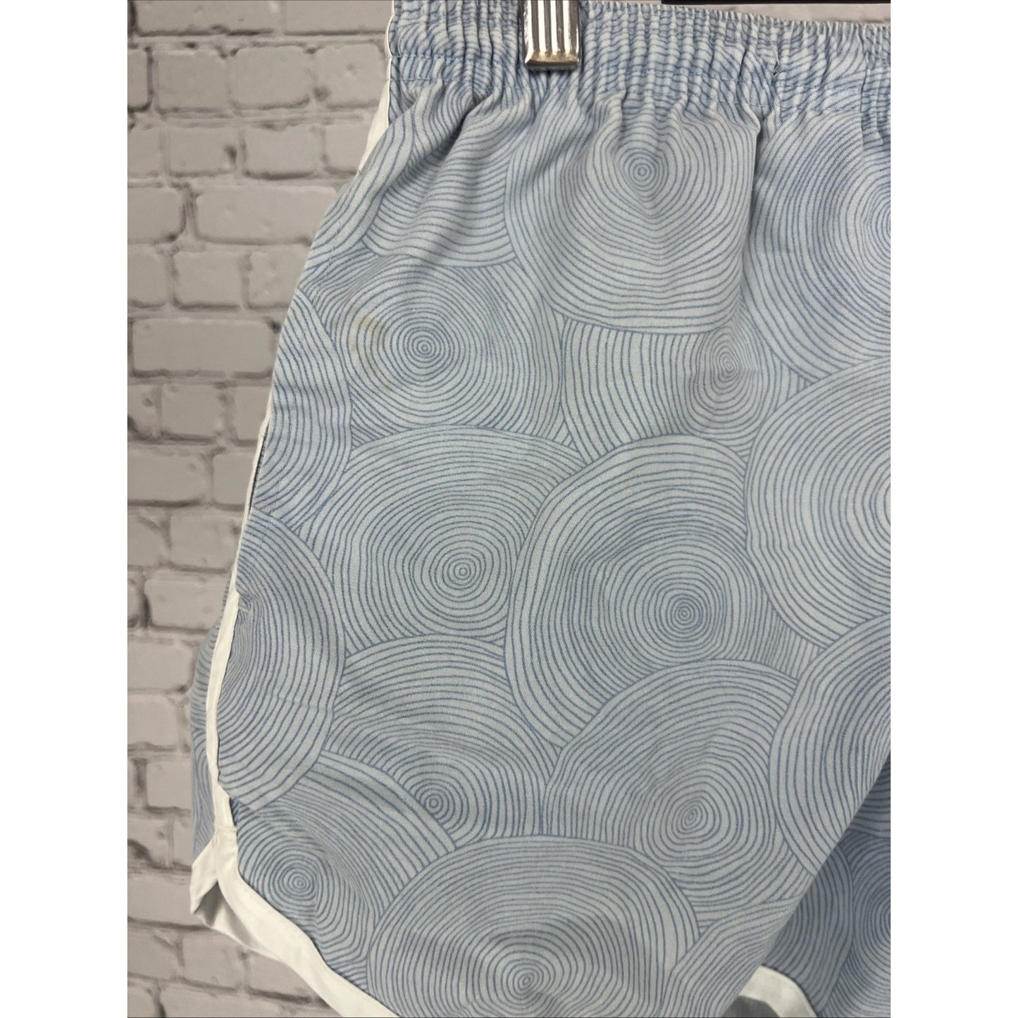 Chubbies Blue Drawstring 4" Inseam Stretch Pockets Retro Swim Shorts Mens Large