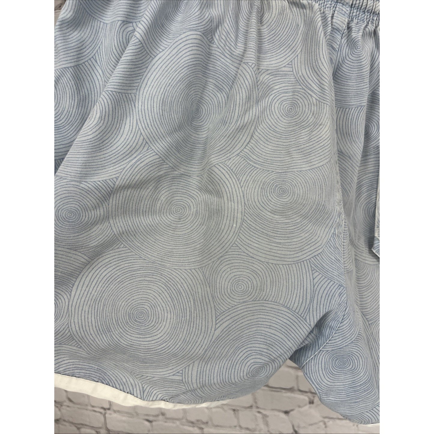 Chubbies Blue Drawstring 4" Inseam Stretch Pockets Retro Swim Shorts Mens Large