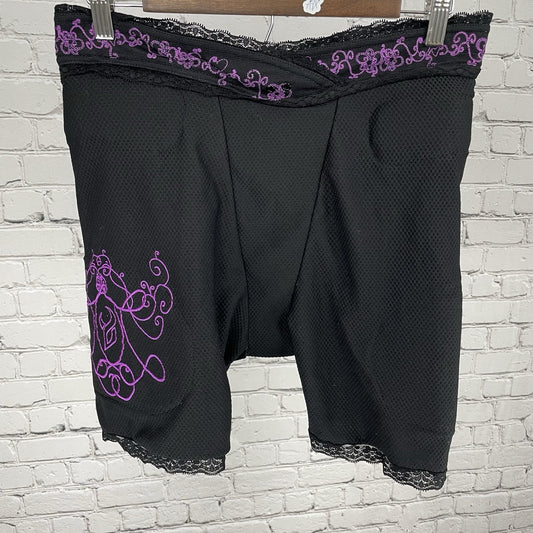 Demon Black Purple Impact Protective Gear Padded Bicycle Snowboard Shorts Medium