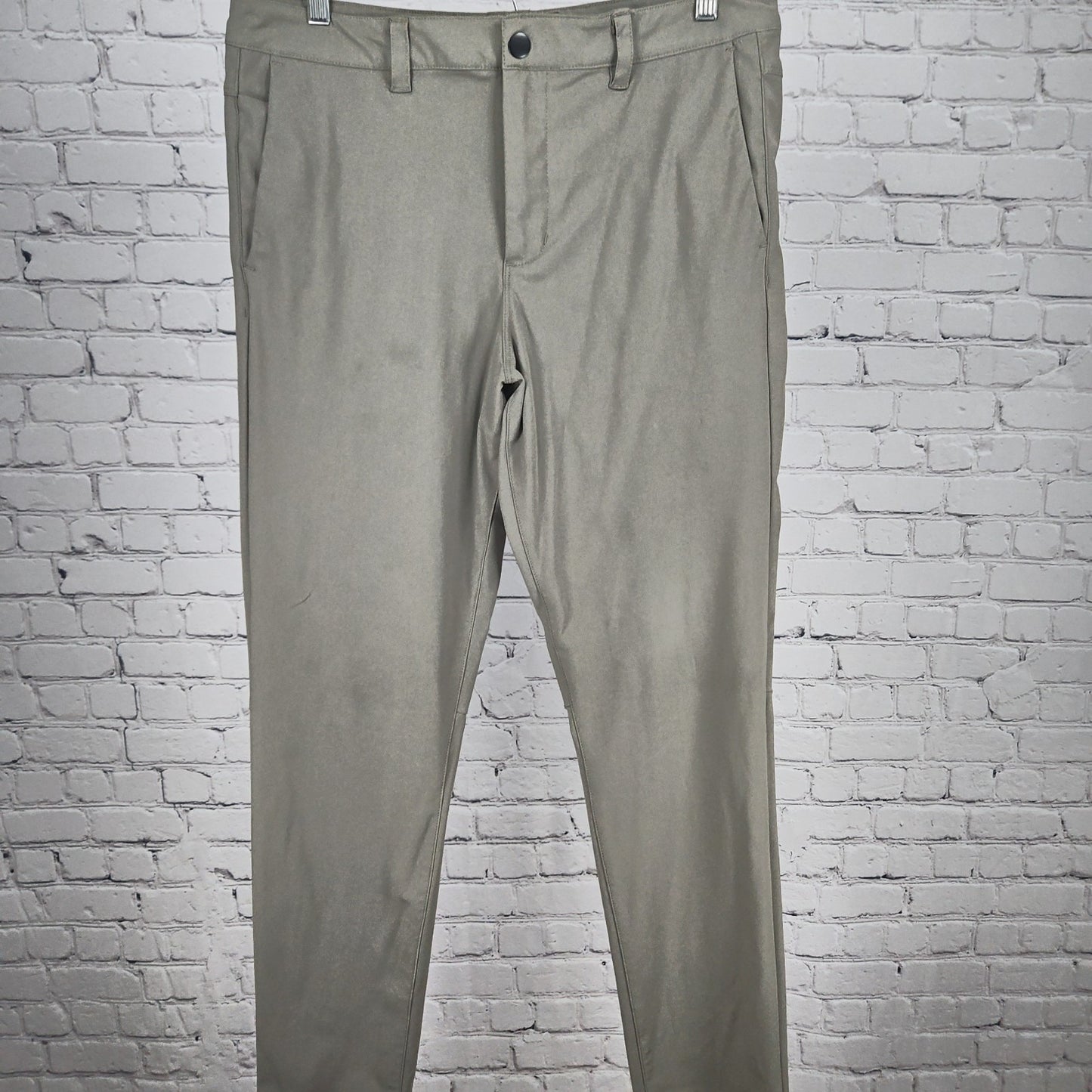 Cuts Clothing AO Taupe Tapered Slim Fit Men's Stretch Chino Pants 33 (34x30)