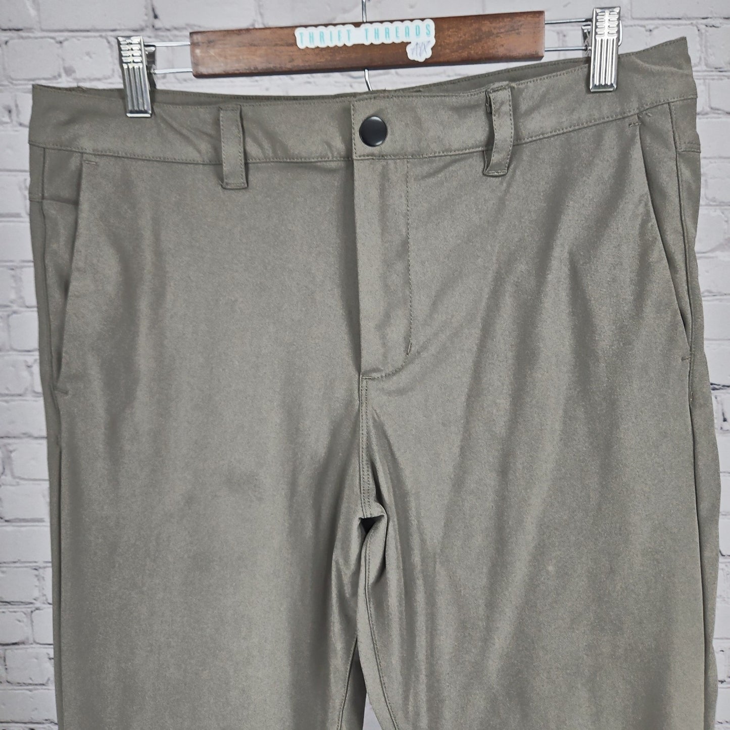 Cuts Clothing AO Taupe Tapered Slim Fit Men's Stretch Chino Pants 33 (34x30)