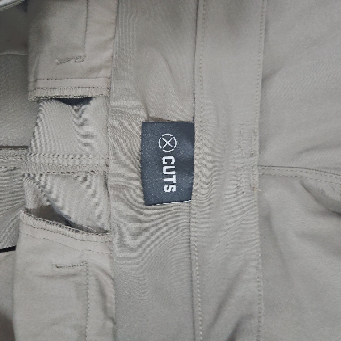 Cuts Clothing AO Taupe Tapered Slim Fit Men's Stretch Chino Pants 33 (34x30)