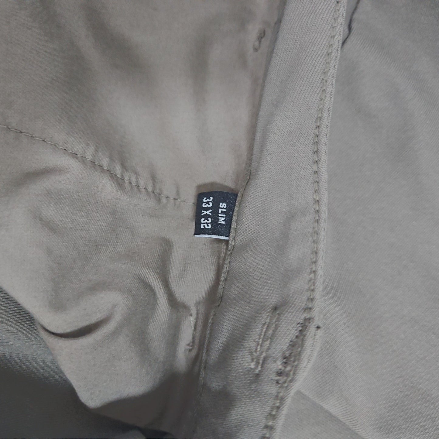 Cuts Clothing AO Taupe Tapered Slim Fit Men's Stretch Chino Pants 33 (34x30)