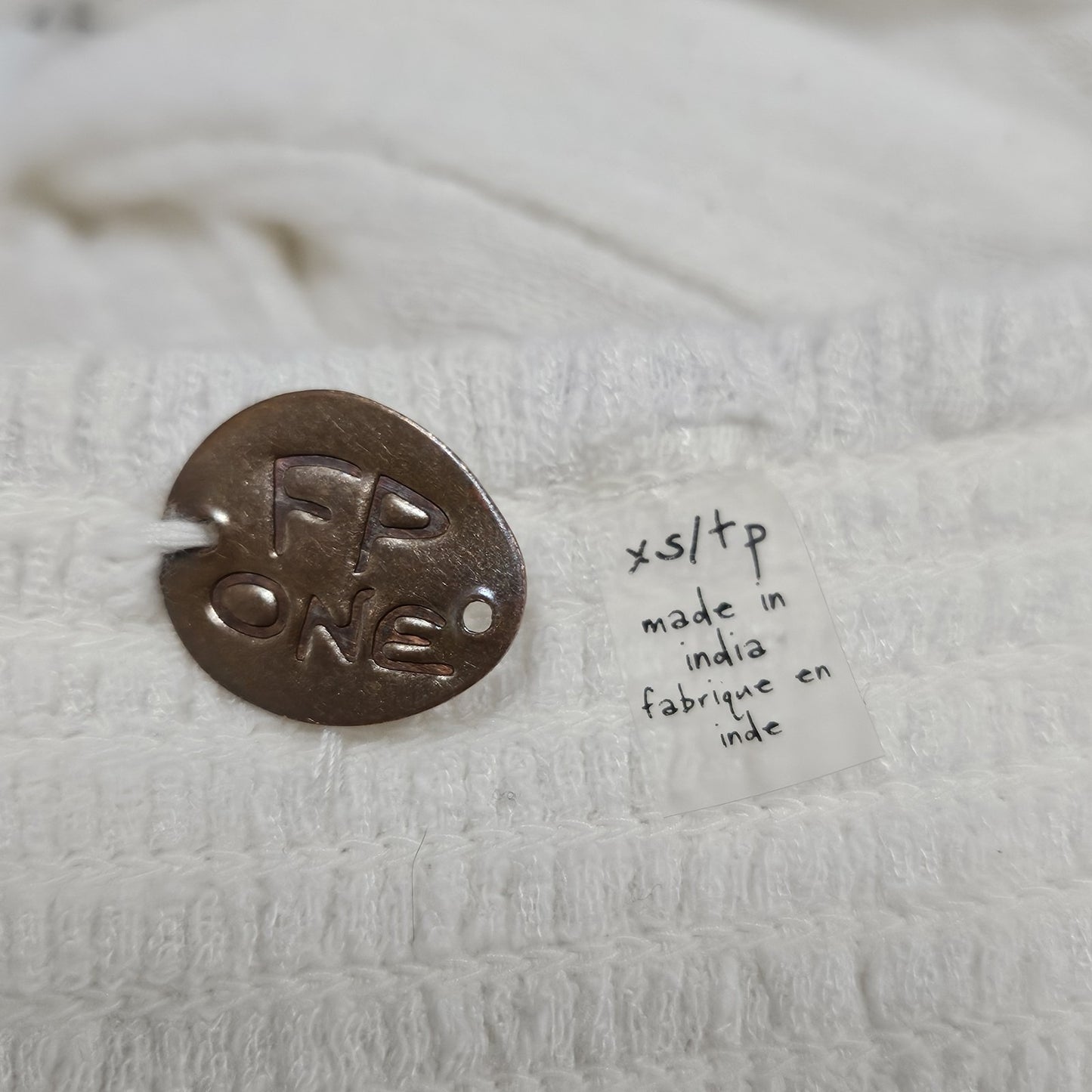 Free People FP One White Gauzy Strappy Boho Smocked Lined Midi Sun Dress XS