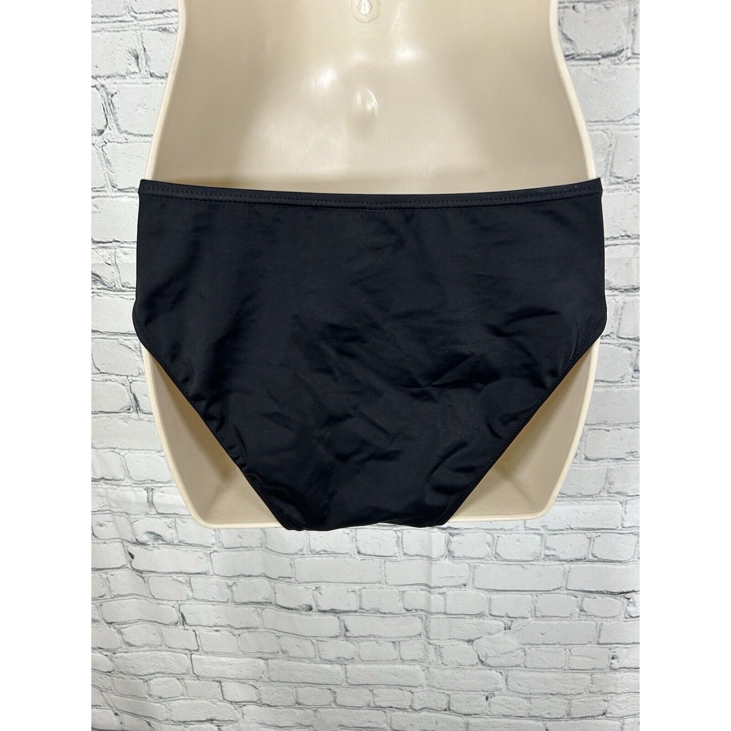 Ocean Dream Black Pink Belted Bikini Swimsuit Bottoms Women’s Size 10
