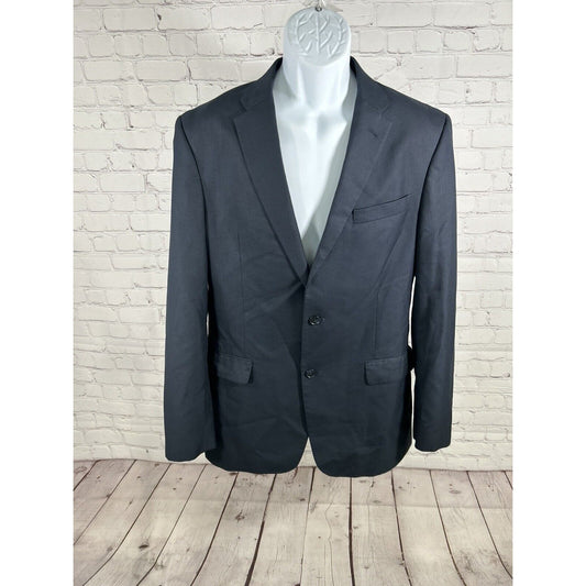 Tommy Hilfiger Polyester/Viscose Dark Blue Two Button Blazer Jacket Men’s 40L