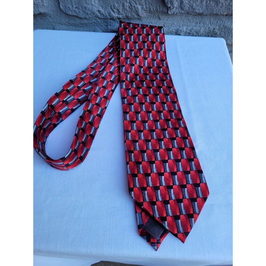 Enrico Guccini Hand Made 100% Silk Tie 57" X 3.75"