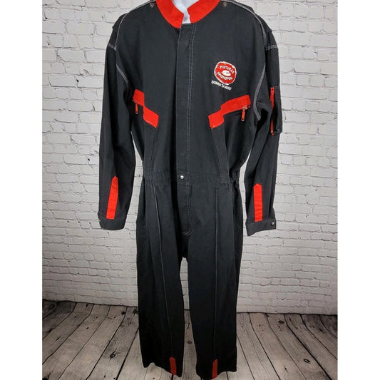 Pinturas Monopol Confecciones Guzman Black Red Snap Painter Coveralls Size XL