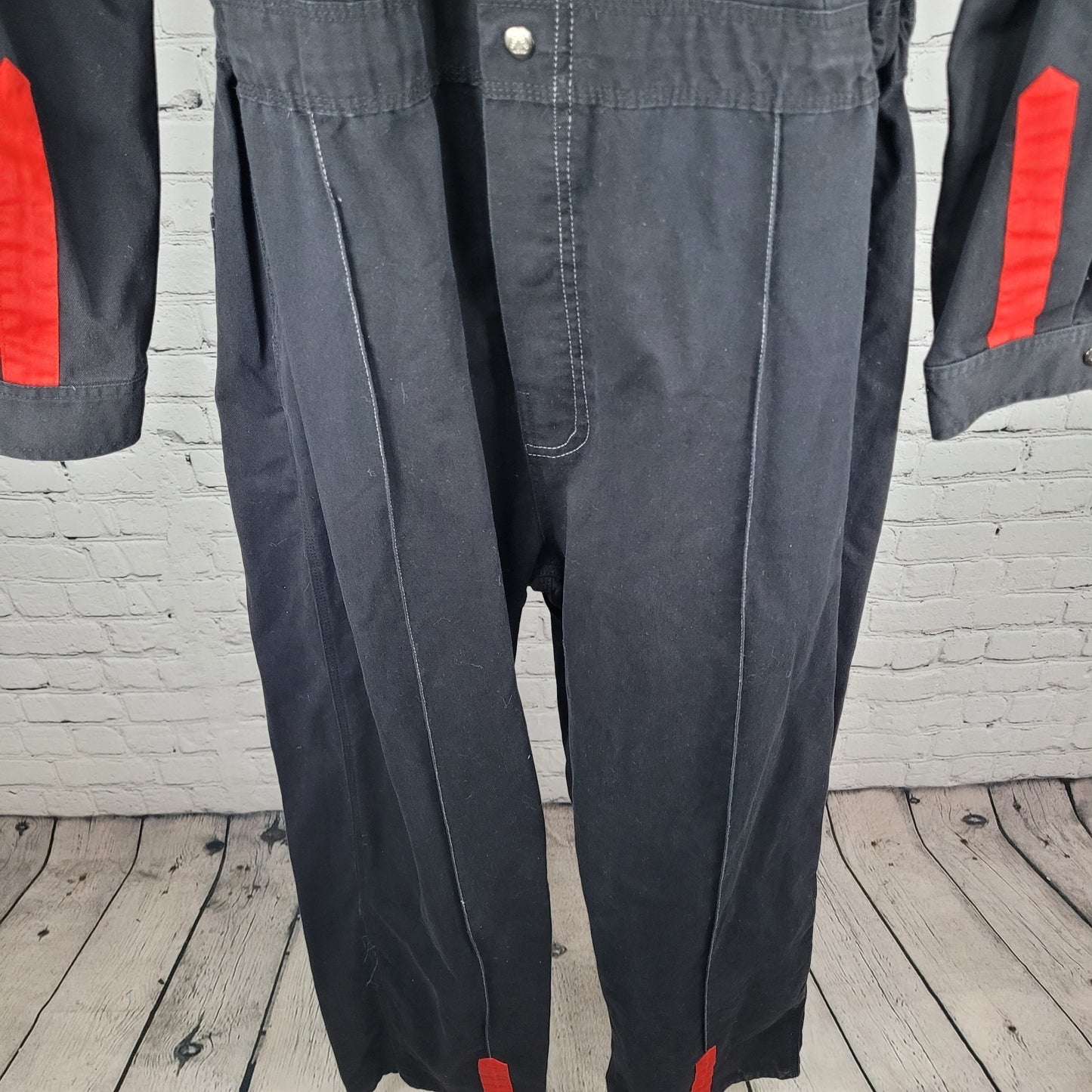 Pinturas Monopol Confecciones Guzman Black Red Snap Painter Coveralls Size XL