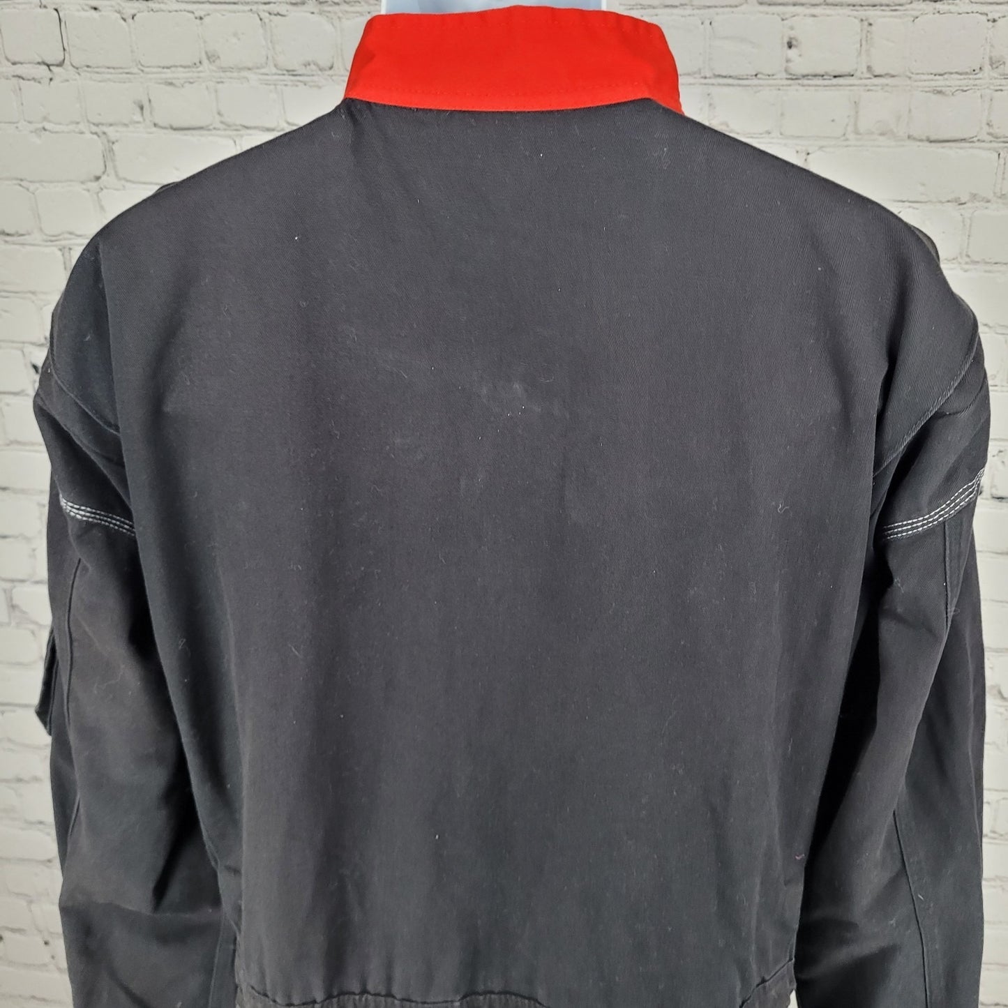Pinturas Monopol Confecciones Guzman Black Red Snap Painter Coveralls Size XL