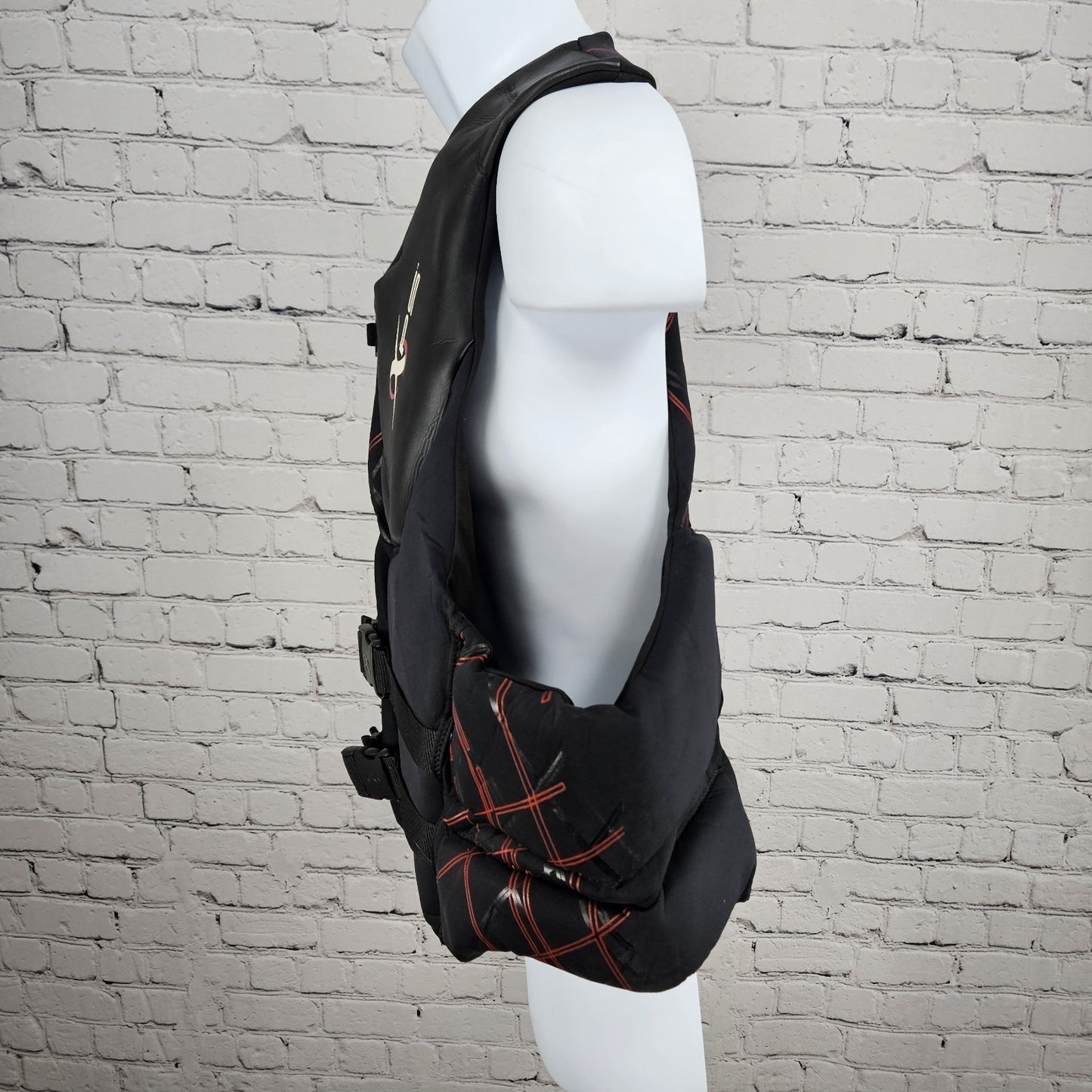 XPS Black Red USCG Segmented Technology Ski Wakeboard Vest Life Jacket Mens XXL