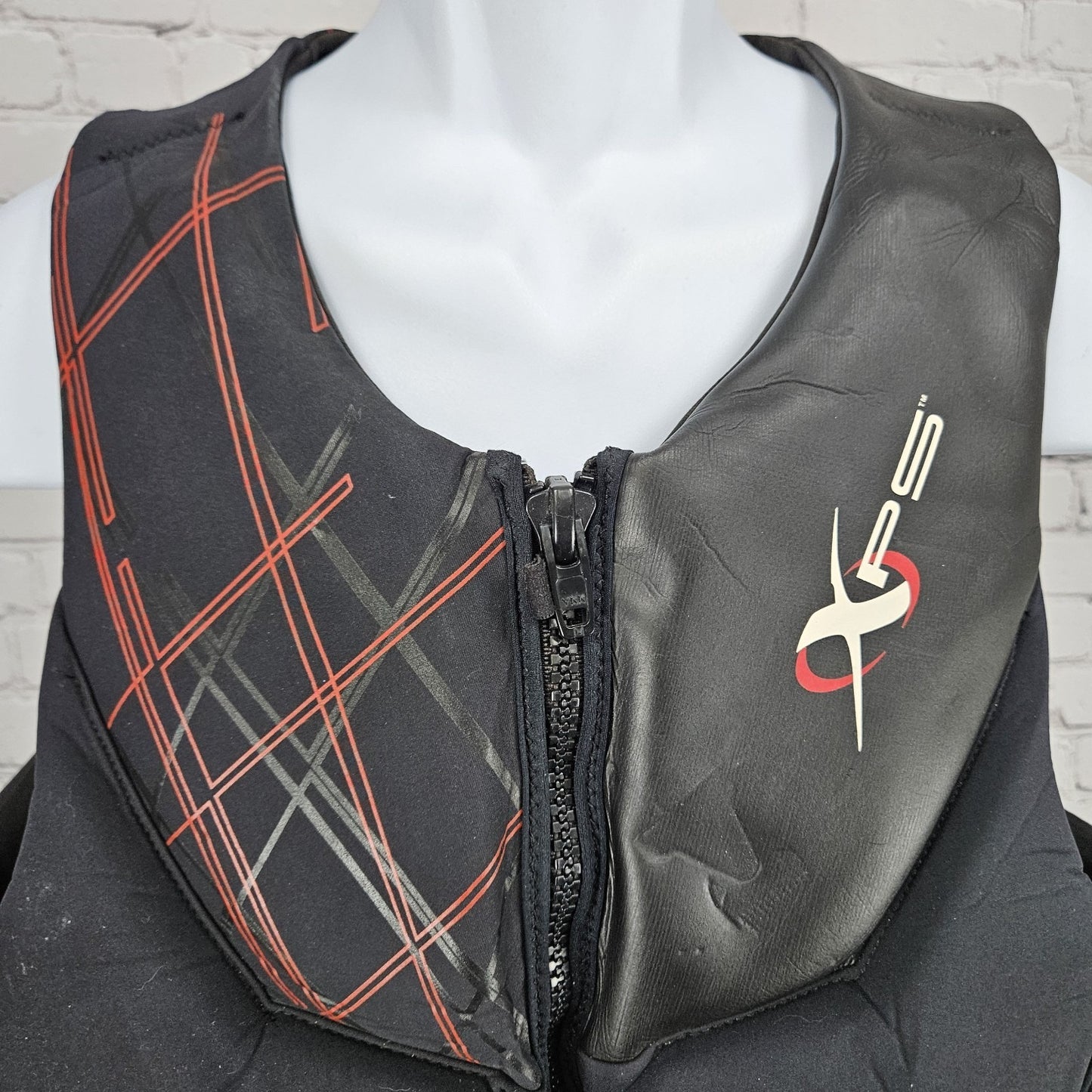 XPS Black Red USCG Segmented Technology Ski Wakeboard Vest Life Jacket Mens XXL