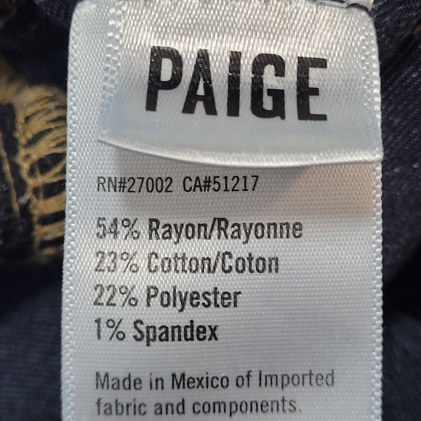 Paige Blue Denim Verdugo Ultra Skinny Maternity Low Rise Jeans Size 27 (30x29)