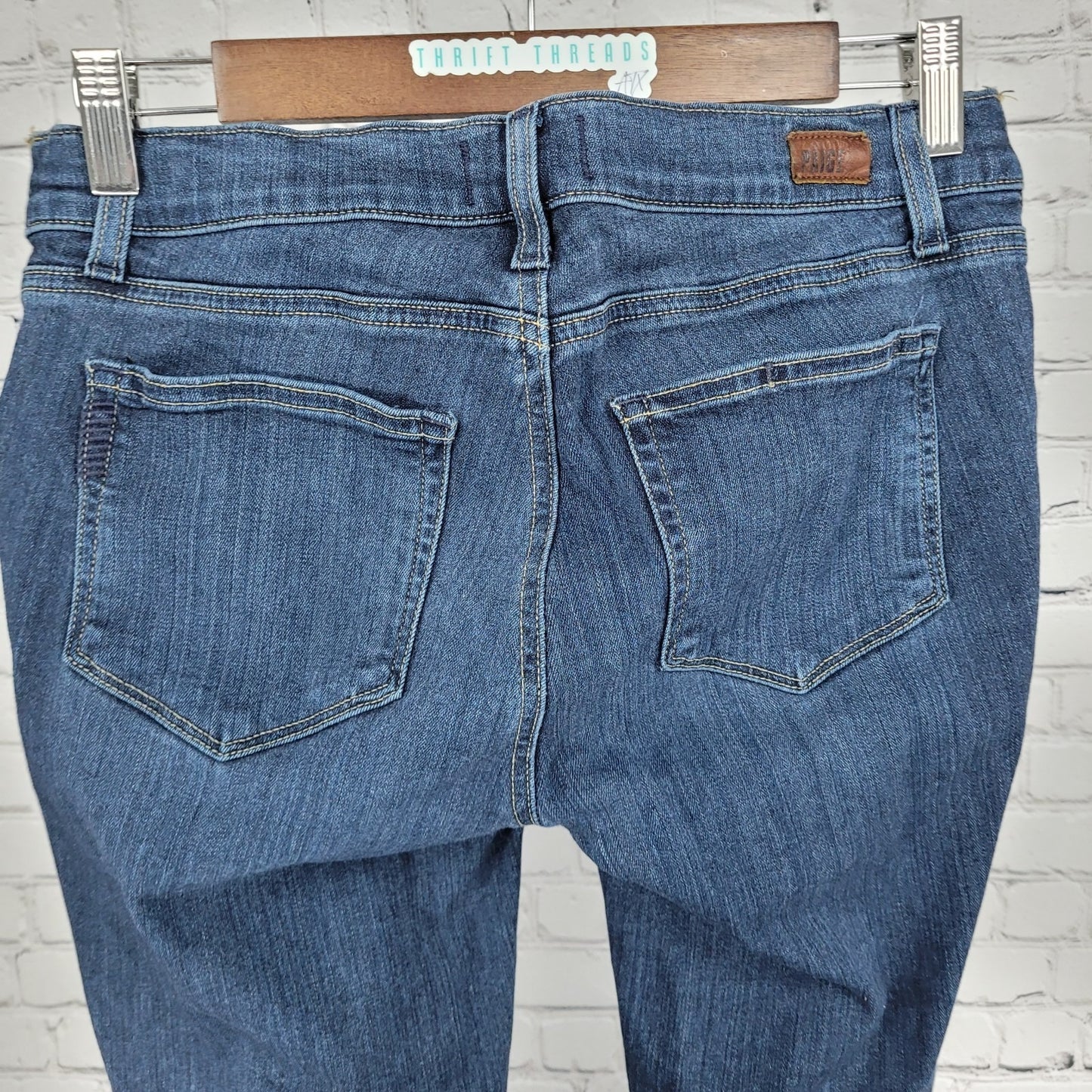 Paige Blue Denim Verdugo Ultra Skinny Maternity Low Rise Jeans Size 27 (30x29)